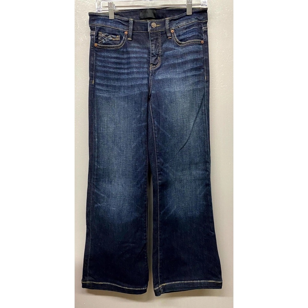 Buckle Black Fit No. 53 Wide Leg Jeans Womens 26x30 Blue Whisker Denim Stretch
